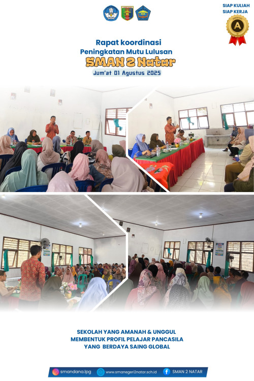 Rapat Koordinasi Peningkatan Mutu Lulusan SMAN 2 Natar