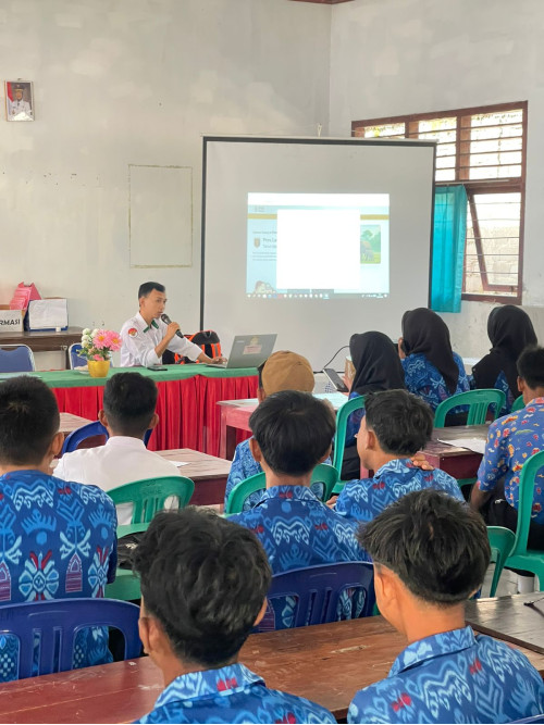 Pengarahan Lapor diri dari Bpk ketua panitia SPMB SMAN 2 NATAR
