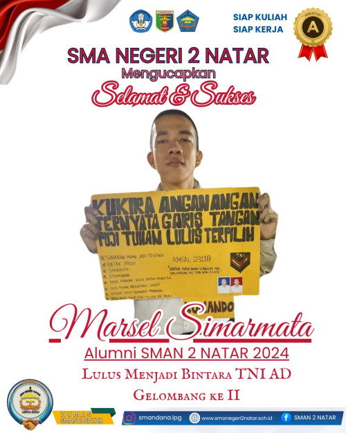 ALUMNI SMANDANA LULUS MENJADI BINTARA TNI AD GEL KE 2