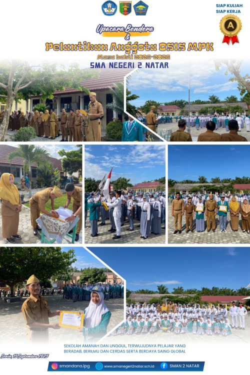 Pelantikan Pengurus OSIS & MPK SMAN 2 Natar 2025–2026